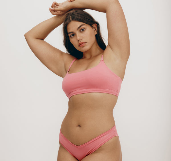 Organic Basics Flex Cheeky Briefs Melon Pink