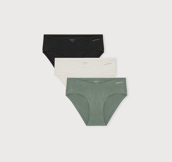 organic basics Flex Hipster 3-pack Off White