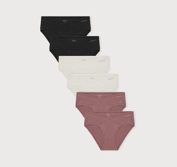 organic basics Flex Hipster 6-pack Off White