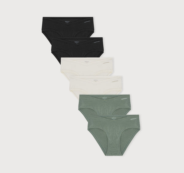 organic basics Flex Hipster 6-pack Off White