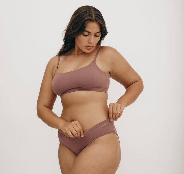 Organic Basics Flex Hipster 6-pack Rose Wood