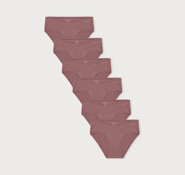 organic basics Flex Hipster 6-pack Rose Wood