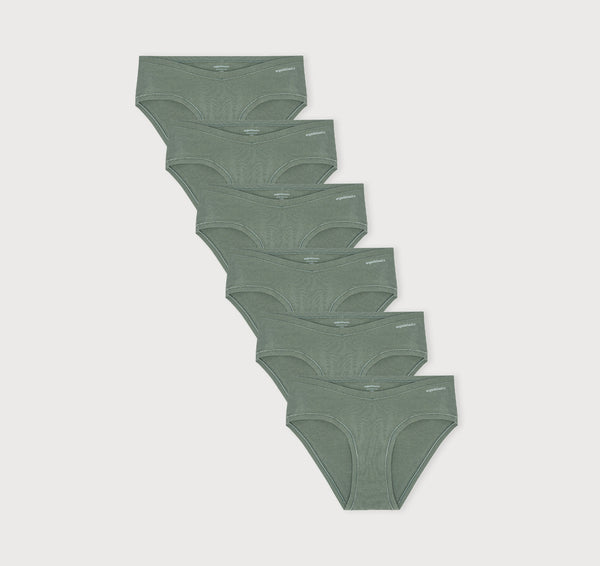 organic basics Flex Hipster 6-pack Seaweed