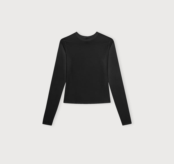 Organic Basics Flex Long Sleeve Tee Black