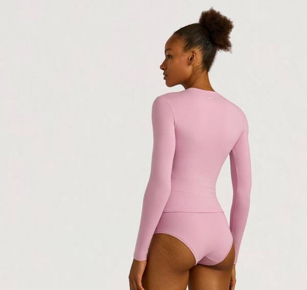 Organic Basics Flex Long Sleeve Tee Lavender Mist