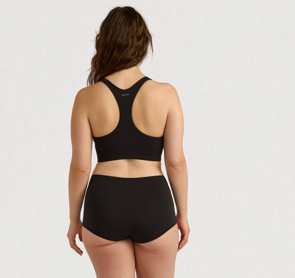 Organic Basics Flex Racer Back Bralette Black