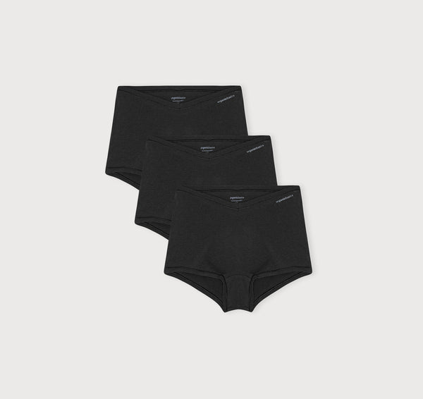 organic basics Flex Shorty 3-pack Black