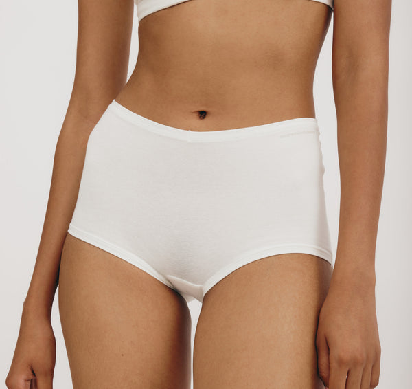 Organic Basics Flex Shorty 3-pack Off White