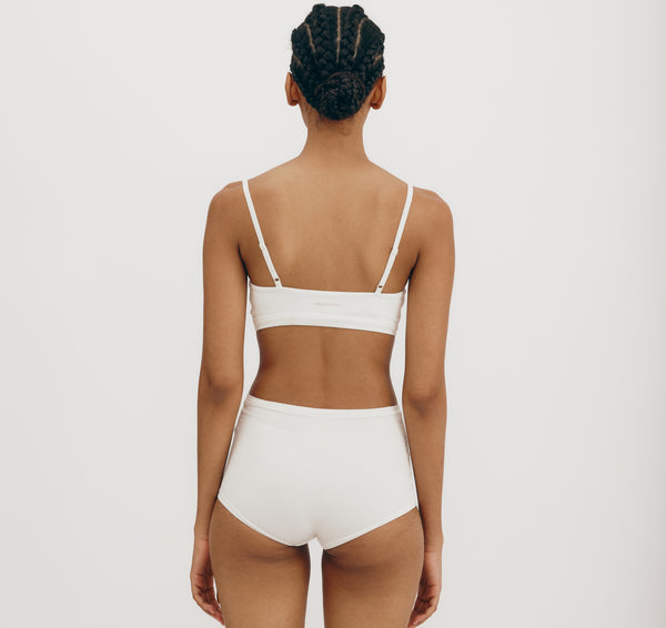 Organic Basics Flex Shorty Off White
