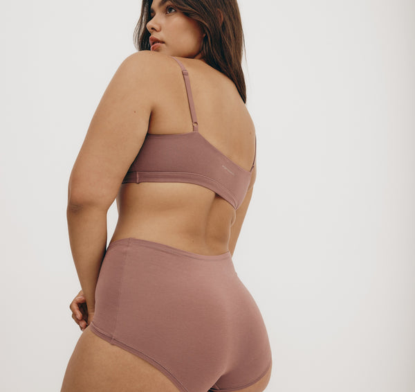 organic basics Flex Shorty Rose Wood