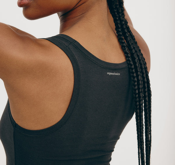 Organic Basics Flex Tank Top Black