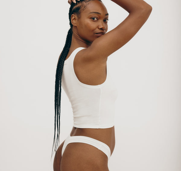 Organic Basics Flex Tank Top Off White