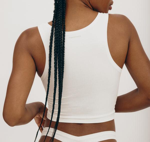 Organic Basics Flex Tank Top Off White