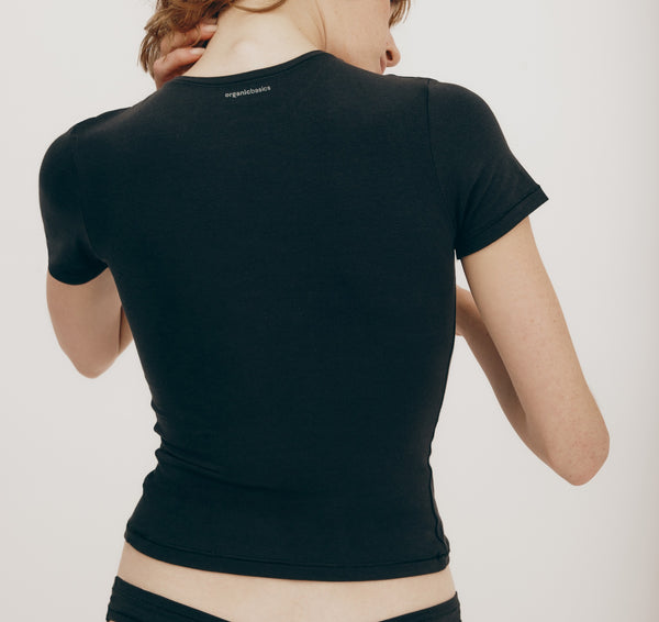 Organic Basics Flex Tee Black