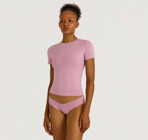 organic basics Flex Tee Lavender Mist