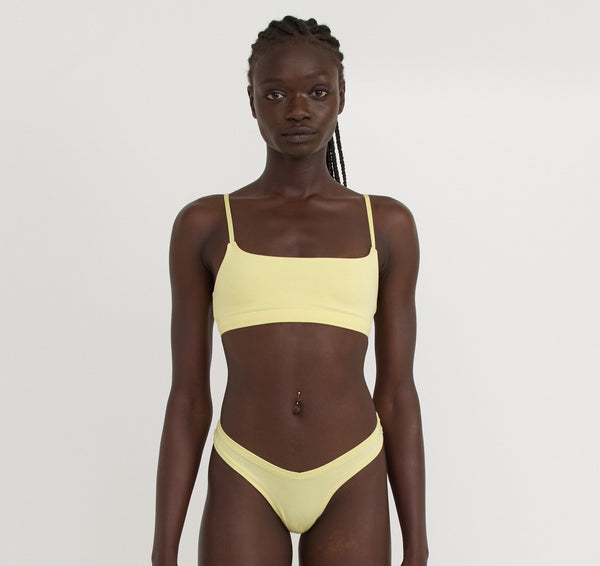 Organic Basics Flex Thong Light Lemon