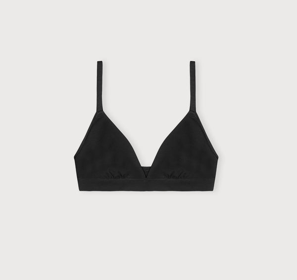 Organic Basics Flex Triangle Bralette Black