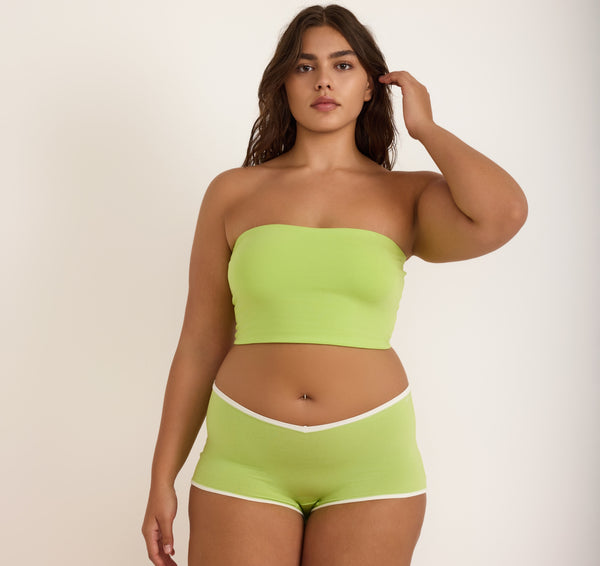 organic basics Flex Tube Top Lime