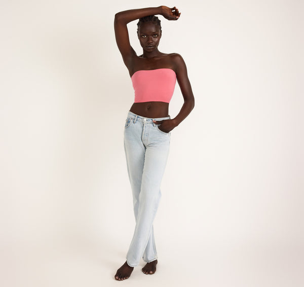 Organic Basics Flex Tube Top Melon Pink