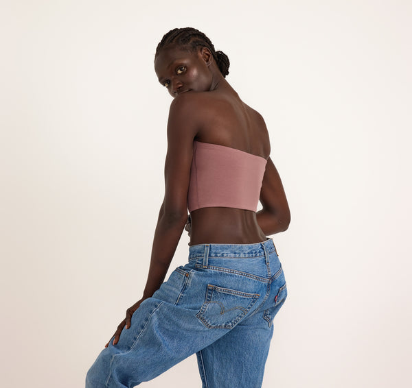 Organic Basics Flex Tube Top Rose Wood