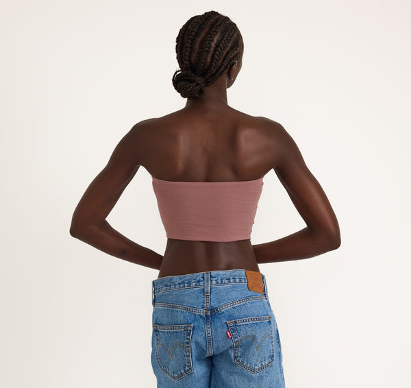 Organic Basics Flex Tube Top Rose Wood