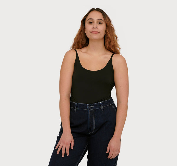 Organic Basics Invisible Cheeky Body Black