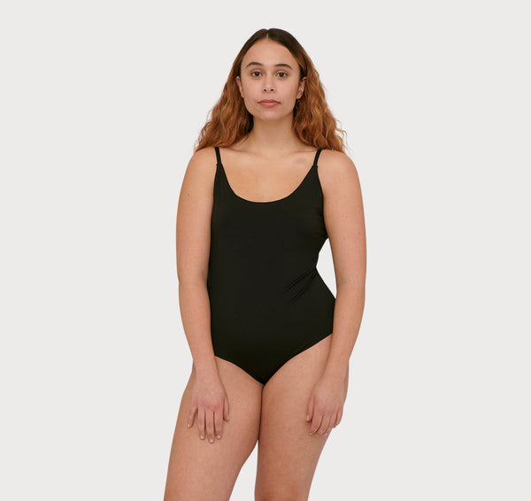organic basics Invisible Cheeky Body Black