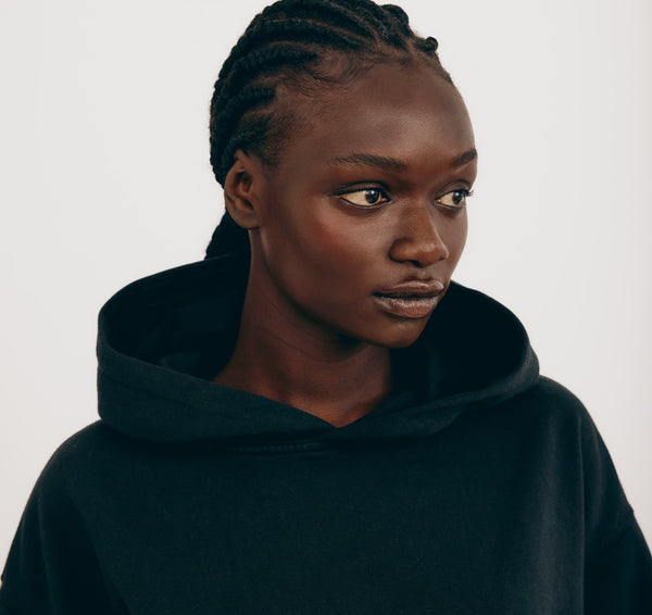 Organic Basics Lounge Hoodie Black