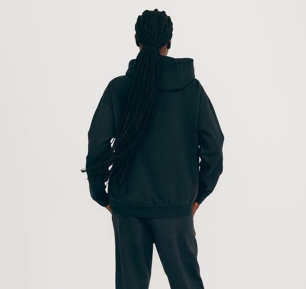 Organic Basics Lounge Hoodie Black