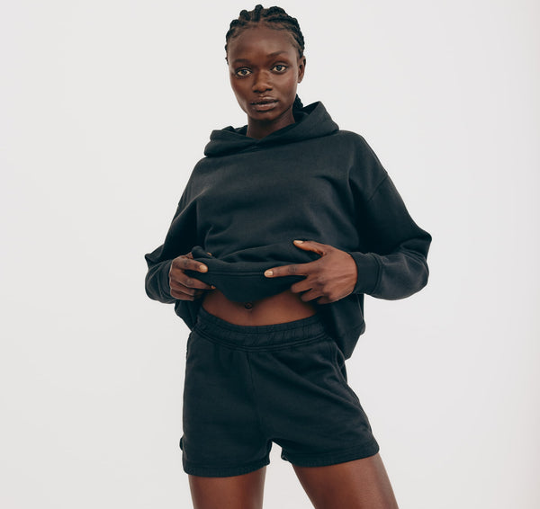 Organic Basics Lounge Hoodie Black