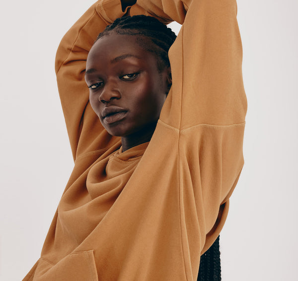 Organic Basics Lounge Hoodie Muted Ocher