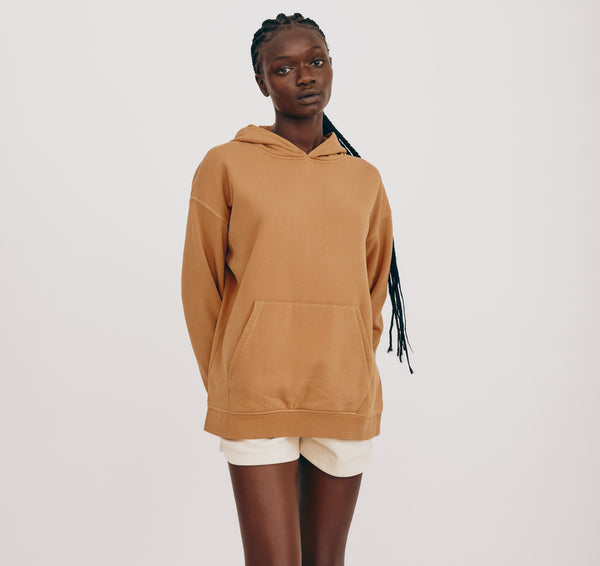 organic basics Lounge Hoodie Muted Ocher