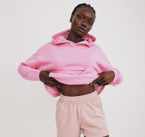Organic Basics Lounge Hoodie Muted Petal Pink