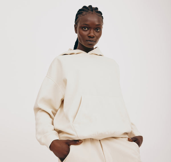 Organic Basics Lounge Hoodie Oat