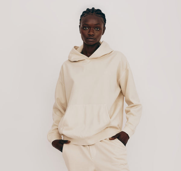 organic basics Lounge Hoodie Oat
