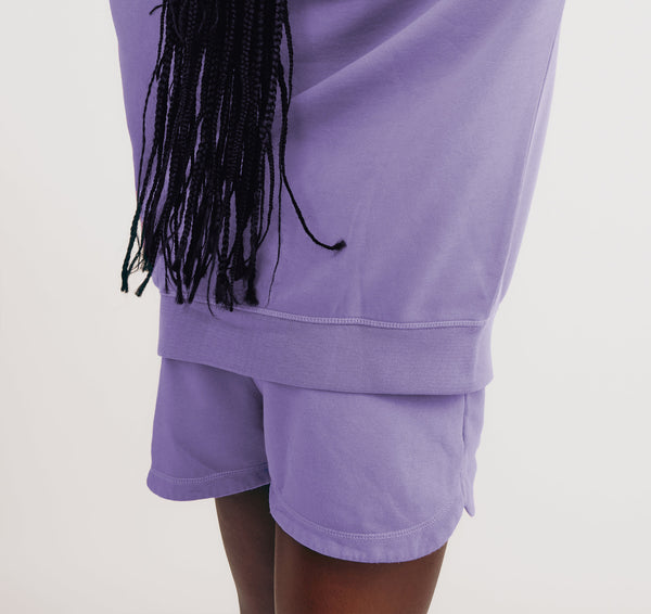 Organic Basics Lounge Shorts Muted Lavender