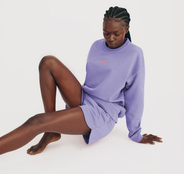 Organic Basics Lounge Shorts Muted Lavender