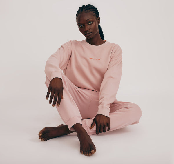 Organic Basics Lounge Sweatpants Muted Misty Rose