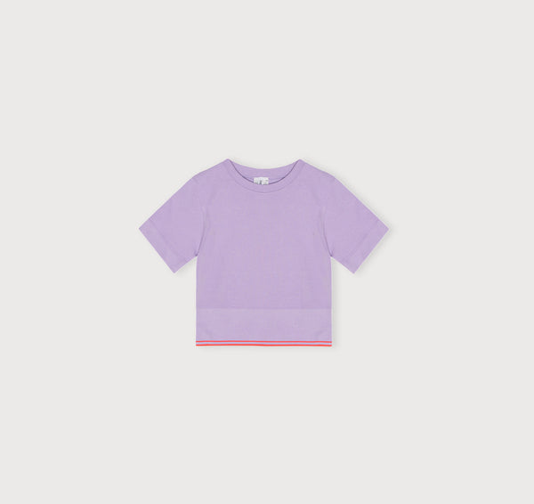 Organic Basics Luxe Touch Crop Tee Lavender