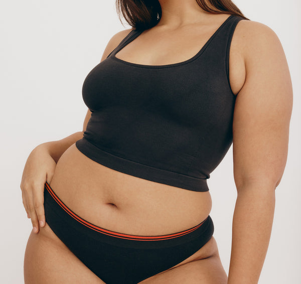 Organic Basics Luxe Touch Hi-Leg Briefs Black