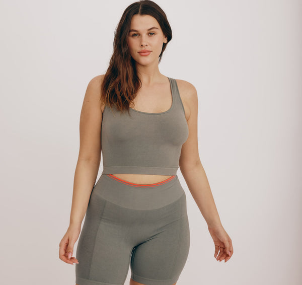 Organic Basics Luxe Touch Tank Top Seaweed