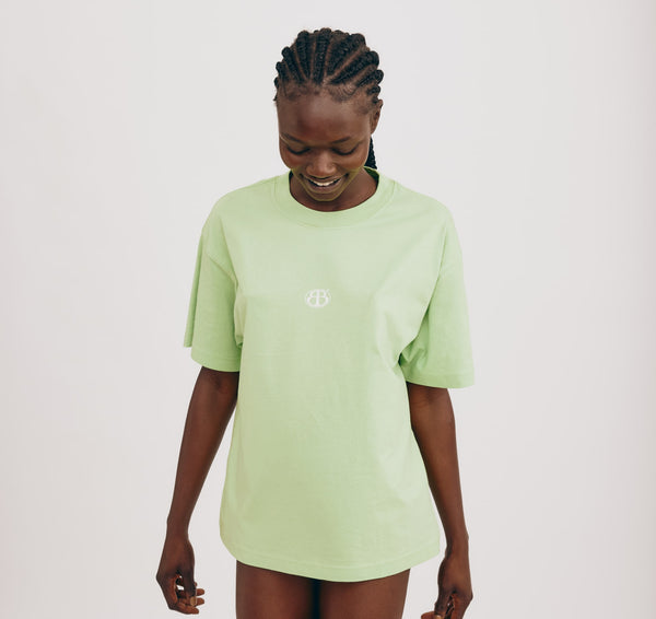 Organic Basics Merch Boxy Tee Spring Green