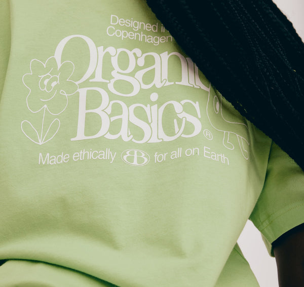 Organic Basics Merch Boxy Tee Spring Green