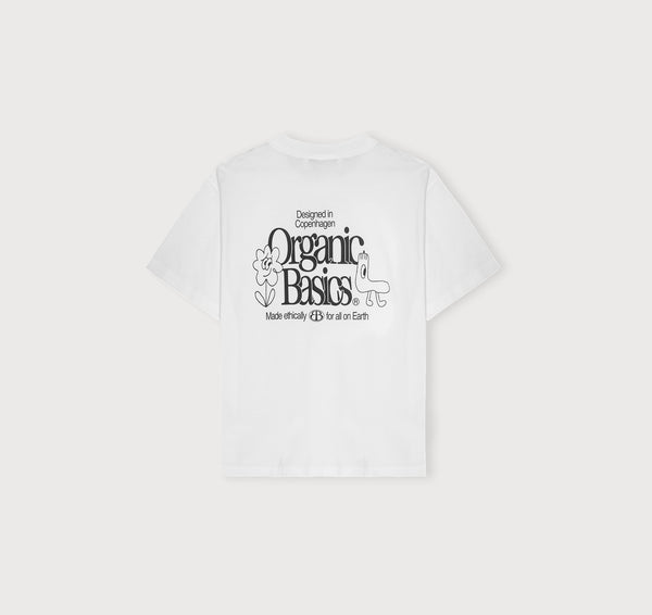 Organic Basics Merch Boxy Tee White