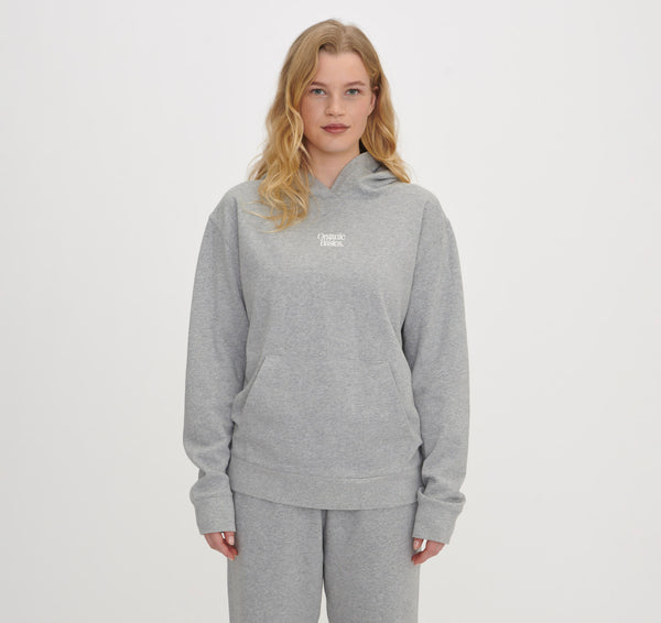 Organic Basics Merch Hoodie Grey Melange