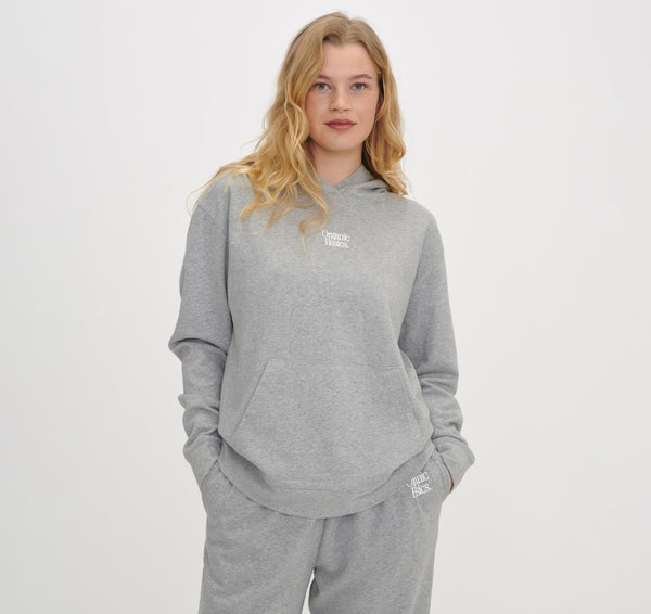 organic basics Merch Hoodie Grey Melange