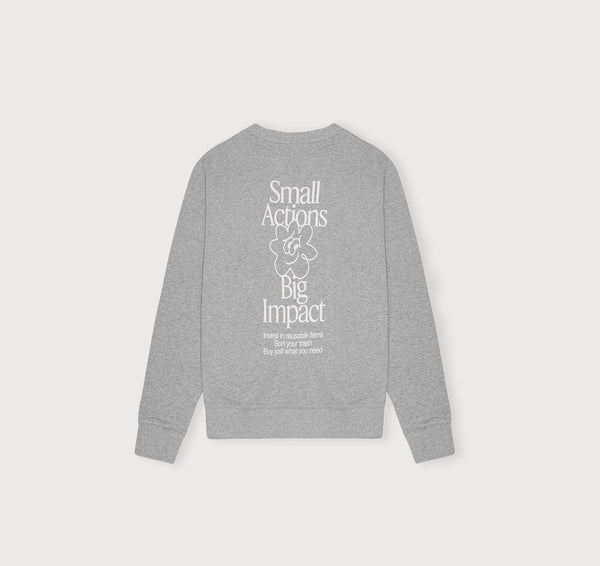 Organic Basics Merch Sweatshirt Grey Melange