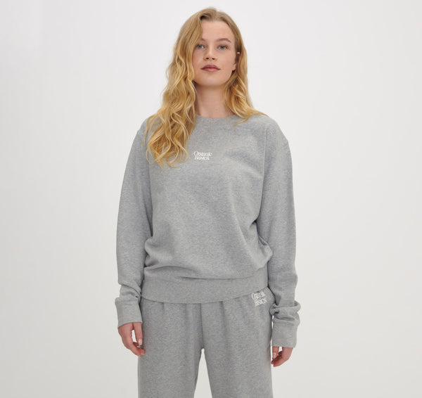 Organic Basics Merch Sweatshirt Grey Melange
