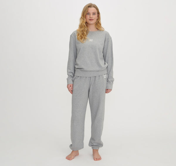organic basics Merch Sweatshirt Grey Melange