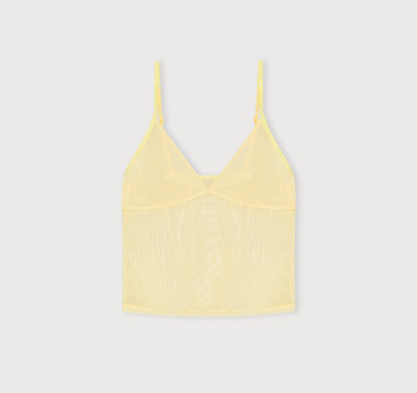 Organic Basics Mesh Cami Light Lemon